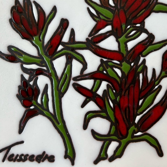 Vintage Teissedre Pepper Plant Trivet - Picture 2 of 4